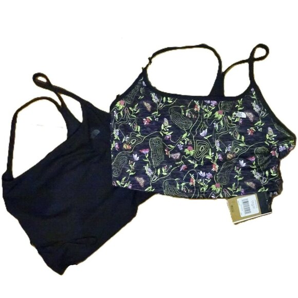 The North Face Plus Size Floral Black Active Crop Top‎ Size 3XL NEW $45 MSRP - Picture 13 of 13